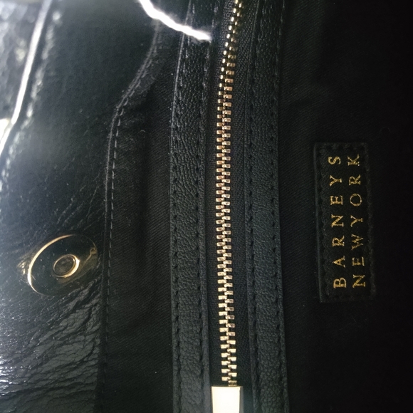 Barneys New York navy purse with red/white/blue plaid. Perfect for summer! - Picture 5 of 5